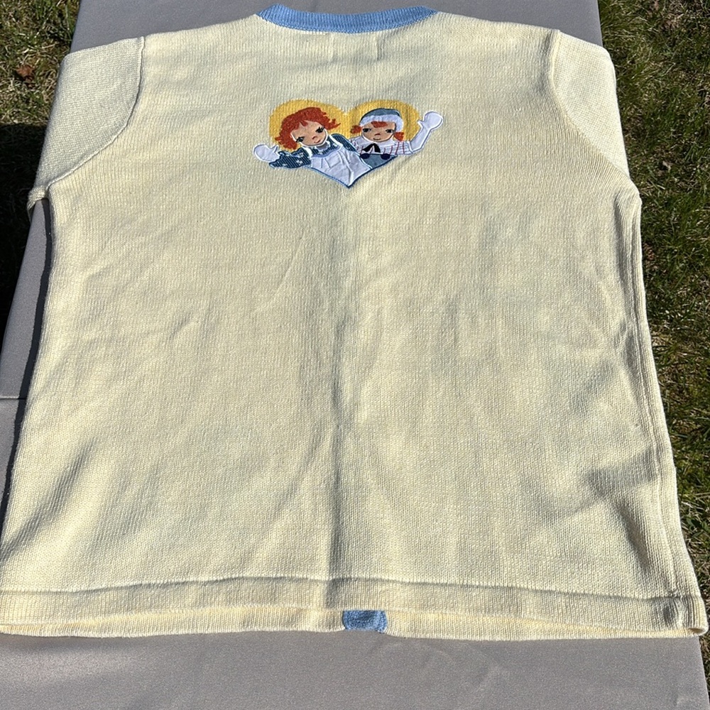 Storybook Knits Raggedy Ann & Andy Sweater sz L unisex - Picture 8 of 13